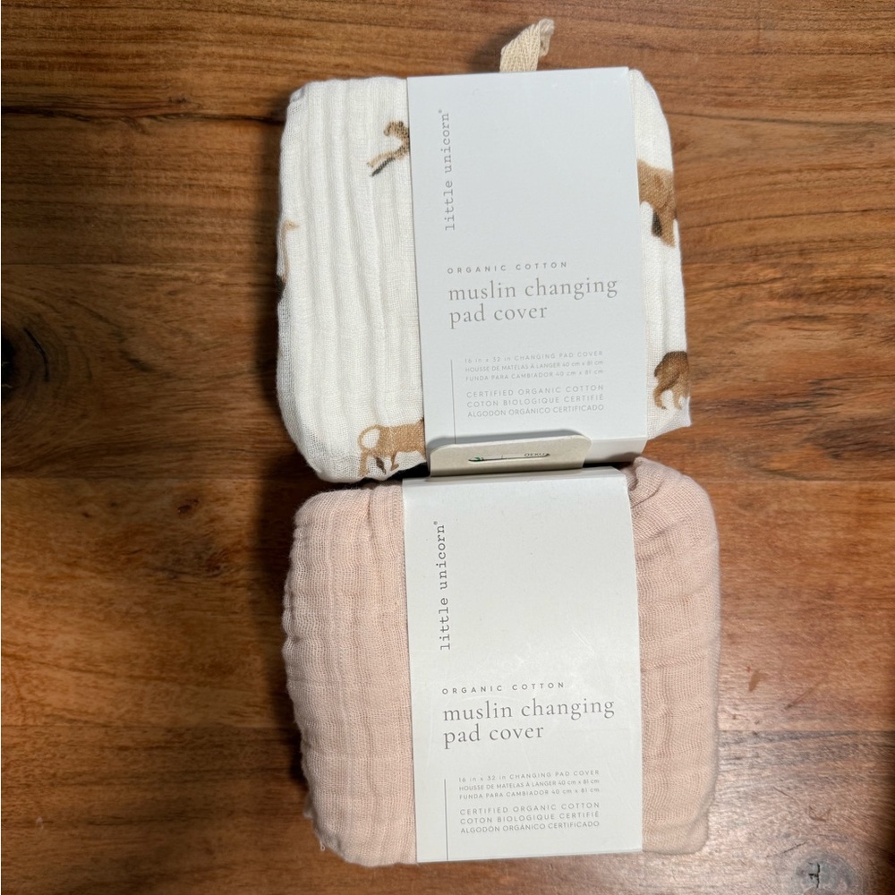 Muslin Changing Pad Covers Organic Cotton 2 pack